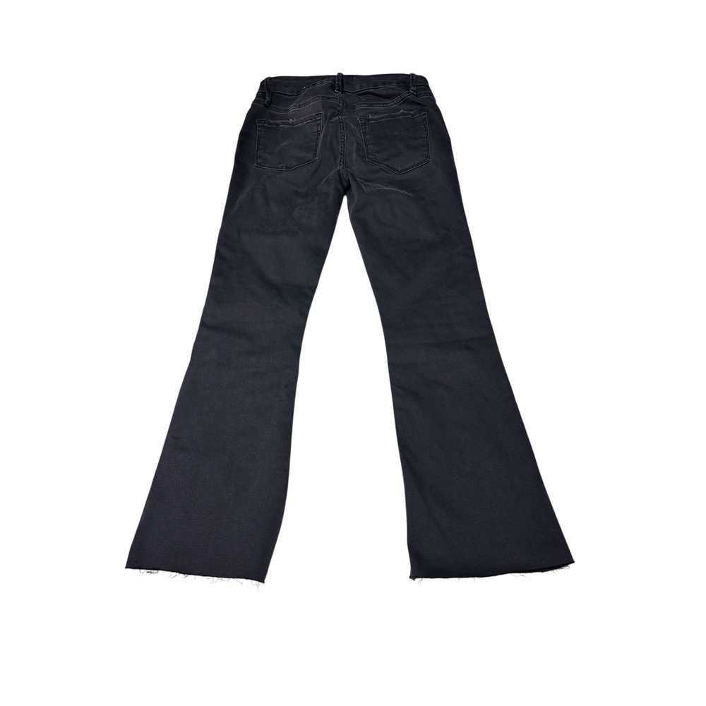 FRAME Le Crop Mini Boot Jeans Kerry Black Grey Raw Hem  Womens Size 27X27‎ - Picture 9 of 15